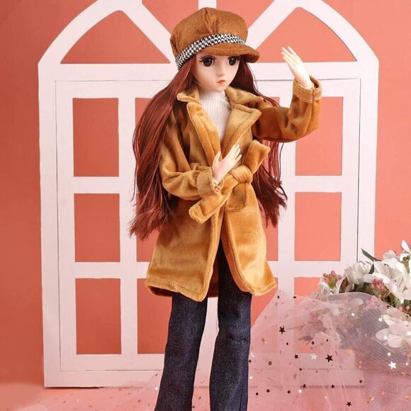 1/4 SD Ball Jointed Doll DIY Toys with Full Set Clothes Shoes Wig Makeup 18" - Picture 3 of 6